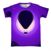 3D футболка Balloon purple
