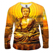 Чоловічий 3D лонгслів Buddha god