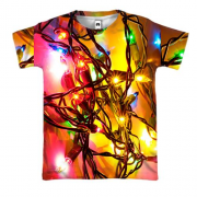 3D футболка Christmas garland