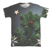 3D футболка Christmas tree branch