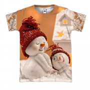 3D футболка Christmas toy snowman