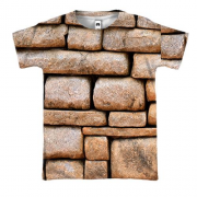 3D футболка Stone wall