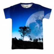3D футболка Great moon