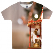 Дитяча 3D футболка Christmas carousel