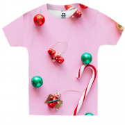 Детская 3D футболка Christmas candy
