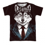 3D футболка Business wolf