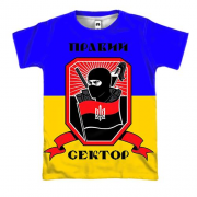 3D футболка з Правим сектором і прапором України
