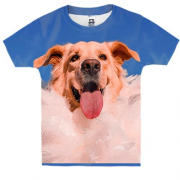 Дитяча 3D футболка щасливий пес