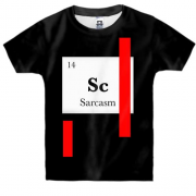 Детская 3D футболка с надписью " Сарказм "