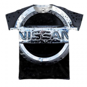 3D футболка с логотипом Nissan