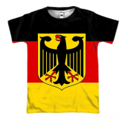 3D футболка с флагом Германии