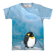 3D футболка з пінгвіном
