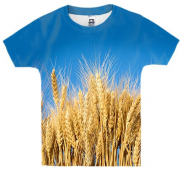 Дитяча 3D футболка з колосками пшениці