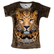 Женская 3D футболка "Леопард"