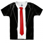 Детская 3D футболка Hitman - костюм агента 47