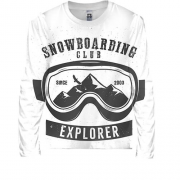 Детский 3D лонгслив Snowboarding Explorer