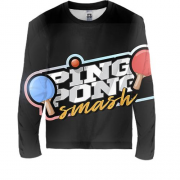 Дитячий 3D лонгслів Ping pong smash