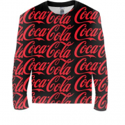 Дитячий 3D лонгслів Coca Cola pattern