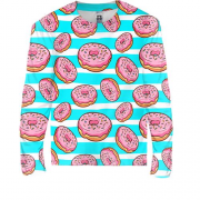 Дитячий 3D лонгслів Donut pattern