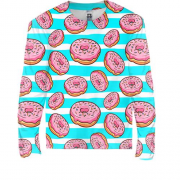 Детский 3D лонгслив Donut pattern