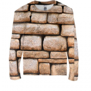 Детский 3D лонгслив Stone wall