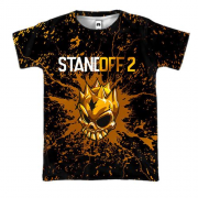 3D футболка STANDOFF 2 Gold Skull