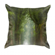 3D подушка "Дорога в лесу"