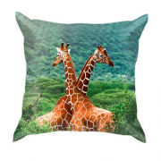 3D подушка с жирафами