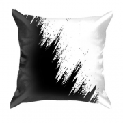 3D подушка з чорно-білою фарбою