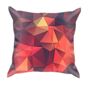 3D подушка з червоними полігонами