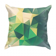 3D подушка з зеленими полігонами