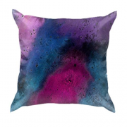 3D подушка с фиолетовой краской