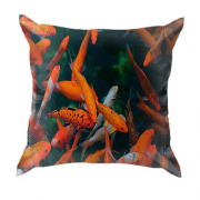 3D подушка с рыбками в аквариуме
