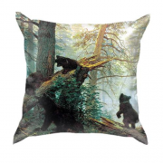 3D подушка з картиною "Ведмедики в лісі"