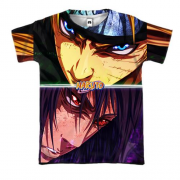 3D футболка Naruto and Sasuke 2