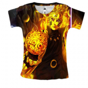 Женская 3D футболка Naruto and Sasuke 3