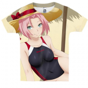Дитяча 3D футболка Sakura on the beach
