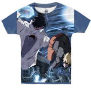 Детская 3D футболка Naruto and Sasuke 9