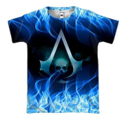3D футболка Assassin’s Creed (лого в огне)