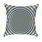 3D подушка з різнобарвним кругом (оптична ілюзія)