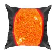 3D подушка с солнцем в космосе
