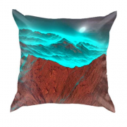 3D подушка з гірським пейзажем