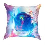 3D подушка з астронавтом в космосі