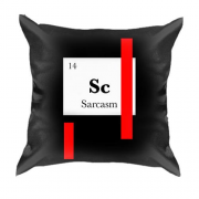 3D подушка с надписью " Сарказм "