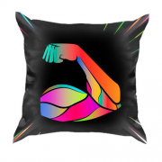 3D подушка с разноцветным бицепсом