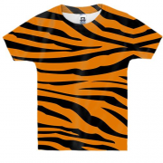 Дитяча 3D футболка з тигровою шкірою
