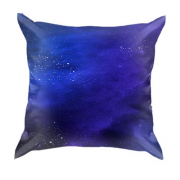 3D подушка с синим космосом