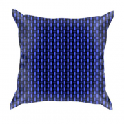 3D подушка с синим узором