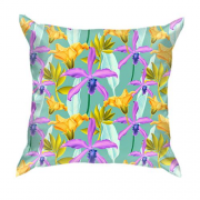 3D подушка з жовтими квітами