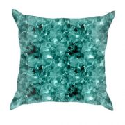 3D подушка с темно-синими кристаллами